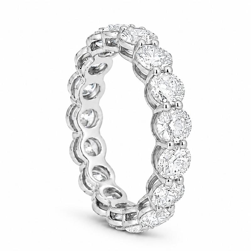 5 CTS Round Eternity Band in White gold